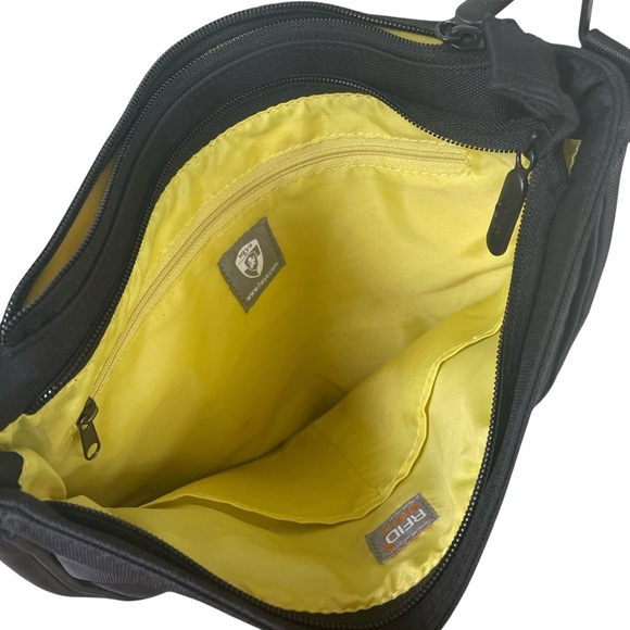 HEYS HiLite Dual Zip Crossbody Travel Bag Black - Picture 14 of 15